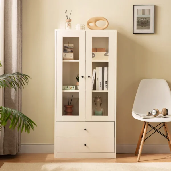 Tủ tài liệu gỗ công nghiệp, tủ trang trí văn phòng Gertrude